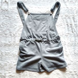 Sweatshirt Material Overall Shorts